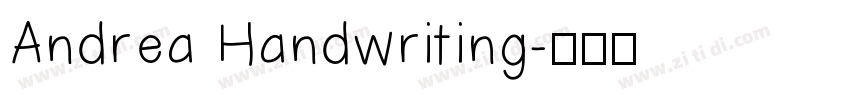 Andrea Handwriting字体转换